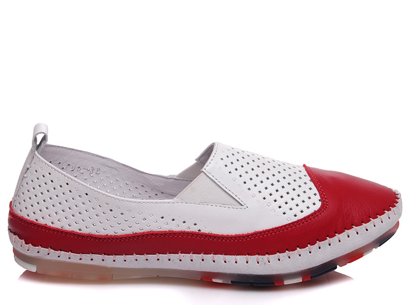

Женские слипоны деми Avangard Shoes 21105 красно-белый Белый р.39 (25 см.)