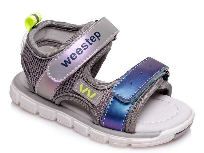

Детские сандалии лето Weestep 50232 GR (21-26)-ASW для мальчика Серый р.21 (13,5 см.)
