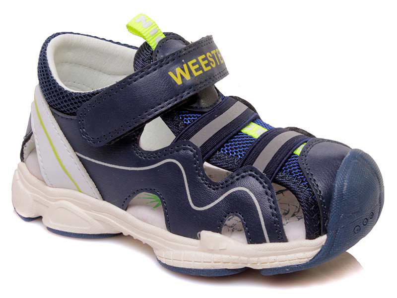 

Детские сандалии лето Weestep 0016 DB (21-26)-ASW для мальчика Синий р.22 (14 см.)