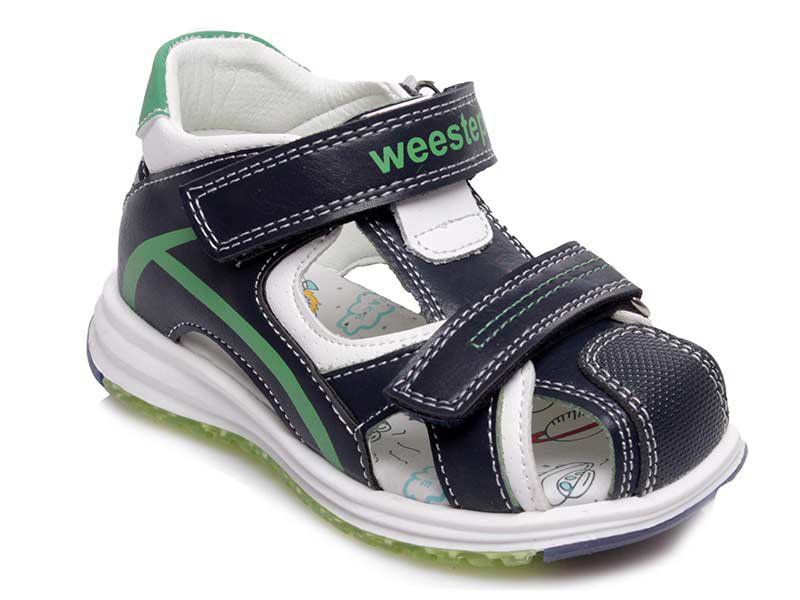 

Детские сандалии лето Weestep 50307 DB (22-26)-ASW для мальчика Синий р.24 (15,5 см.)