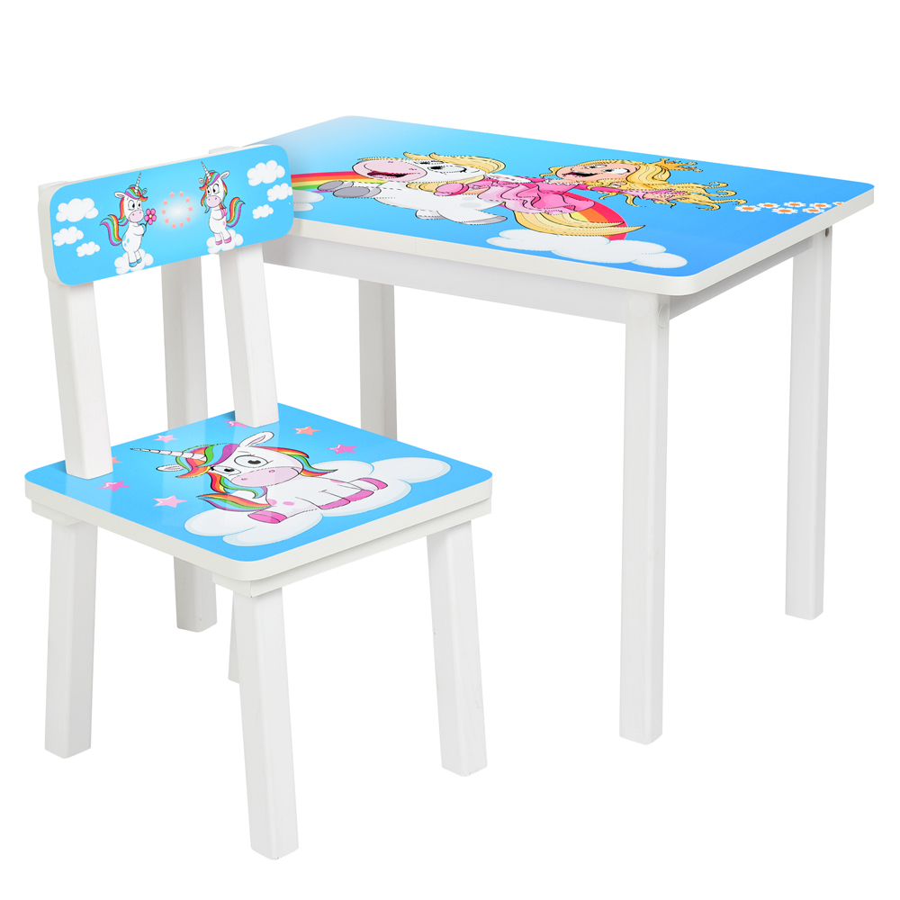 

Столик Bambi Принцесса и единорог BSM2K-35 White / Blue (BSM2K)