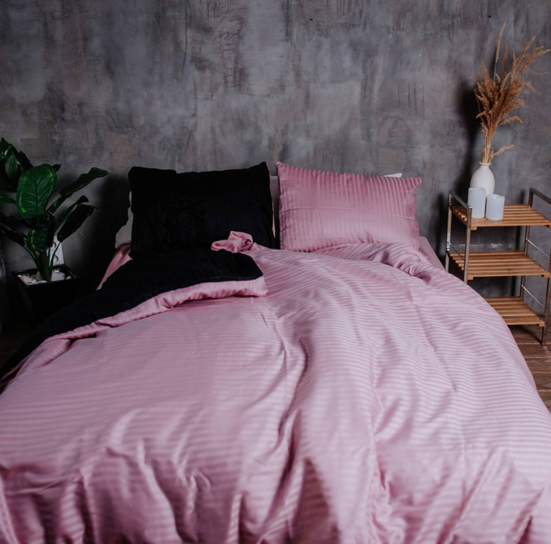 

Комплект постельного белья IMAH Сатин страйп 100% Хлопок Двуспальний 232bl2