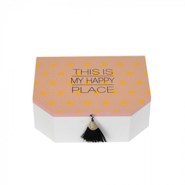 

Шкатулка Art This is my happy place розовая PR181