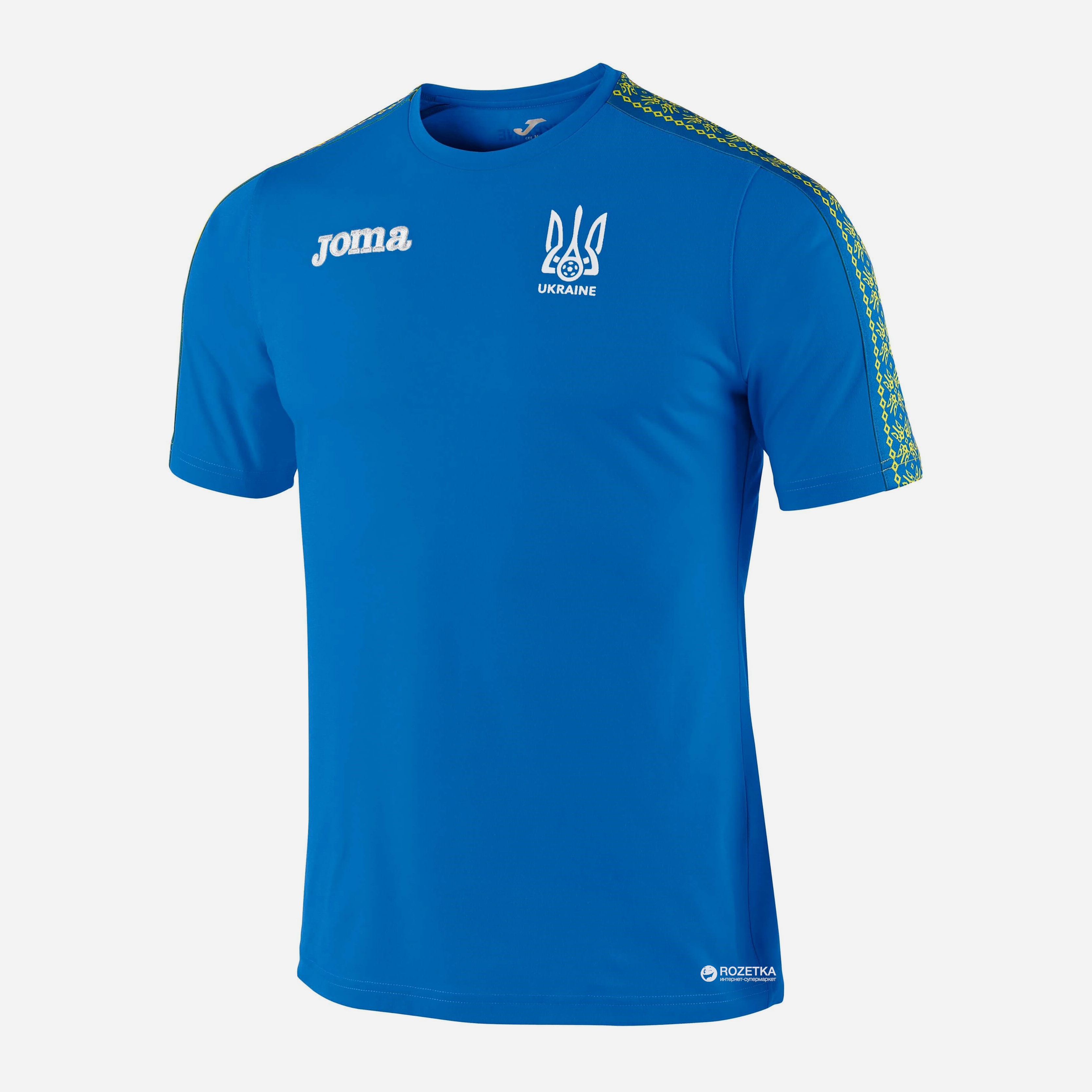 

Футболка сборной Украины по футболу из хлопка Joma Ukraine S Синяя