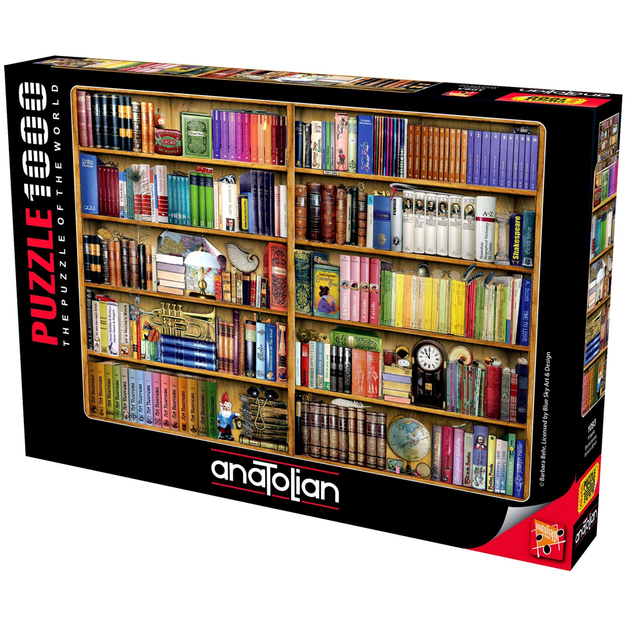 

Пазл Anatolian Книжные полки 1000 элементов