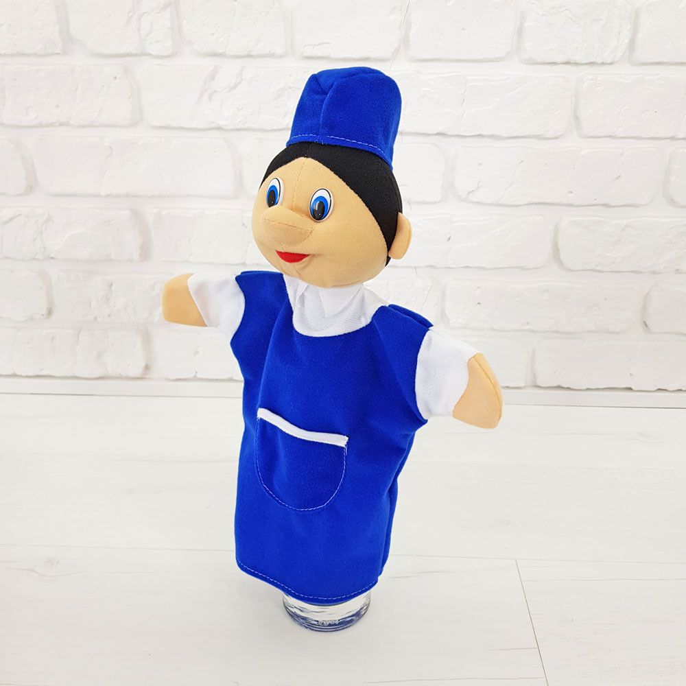 

Игрушка-рукавичка для кукольного театра Zolushka Продавец 35см (338)