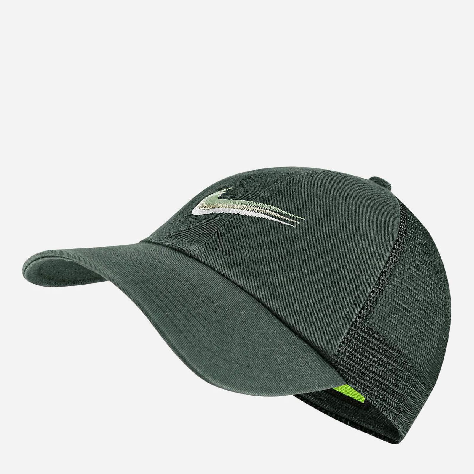 

Кепка Nike U Nsw H86 Swoosh Trkr Cap DC4022-337 Темно-зеленая