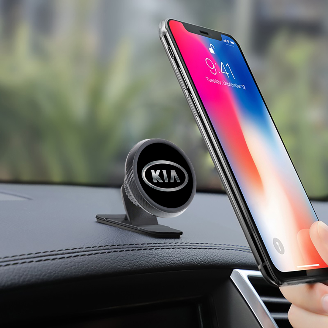 Магнитный держатель для телефона в авто на торпедо Magnetic Phone Bracket с  логотипом KIA Черный – фото, отзывы, характеристики в интернет-магазине  ROZETKA от продавца: Nice Gadget | Купить в Украине: Киеве, Харькове,