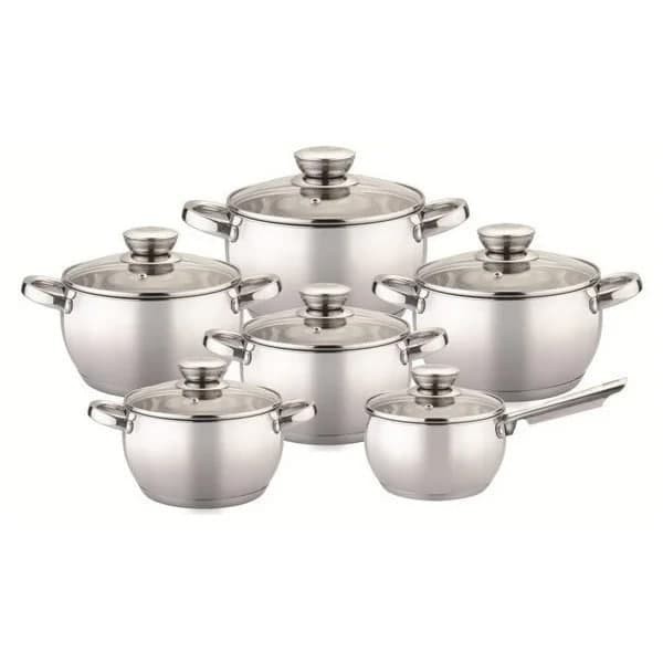 

Набор кухонных кастрюль Bohmann со стеклянными крышками для индукционной плиты ВН-70512