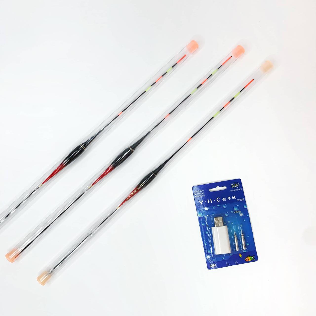 

Набор с 3 умных LED поплавков + зарядка Ручная Работа TK334 цвет Черно-красный