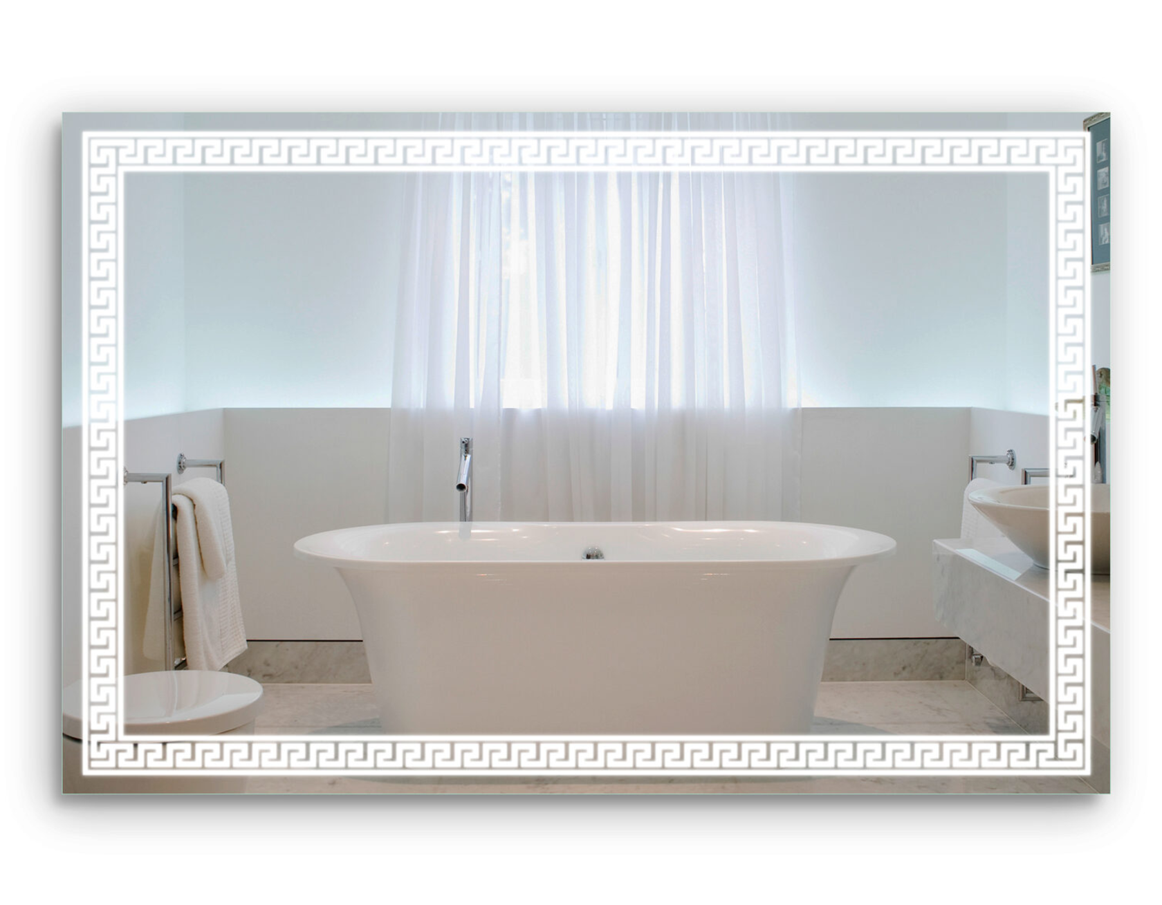

Зеркало с LED подсветкой Afina 80х80