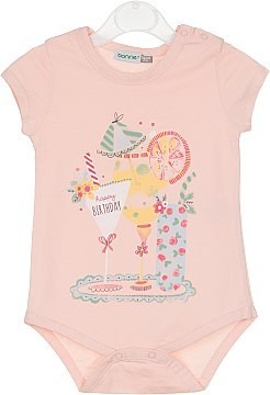 

Боді для дівчинки Коктейль Bonne Baby персиковий 312161-02-68