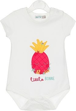 

Боді для дівчинки Ананас Bonne Baby білий 312159-74