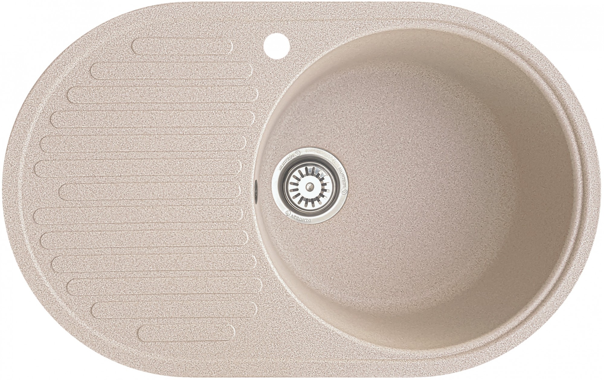 

Кухонная мойка EcoLine El42L 730х460х195мм Бежевая