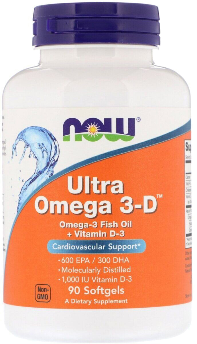 Акція на Жирные кислоты Now Foods Ultra Omega-3-D 90 капсул (733739016638) від Rozetka UA
