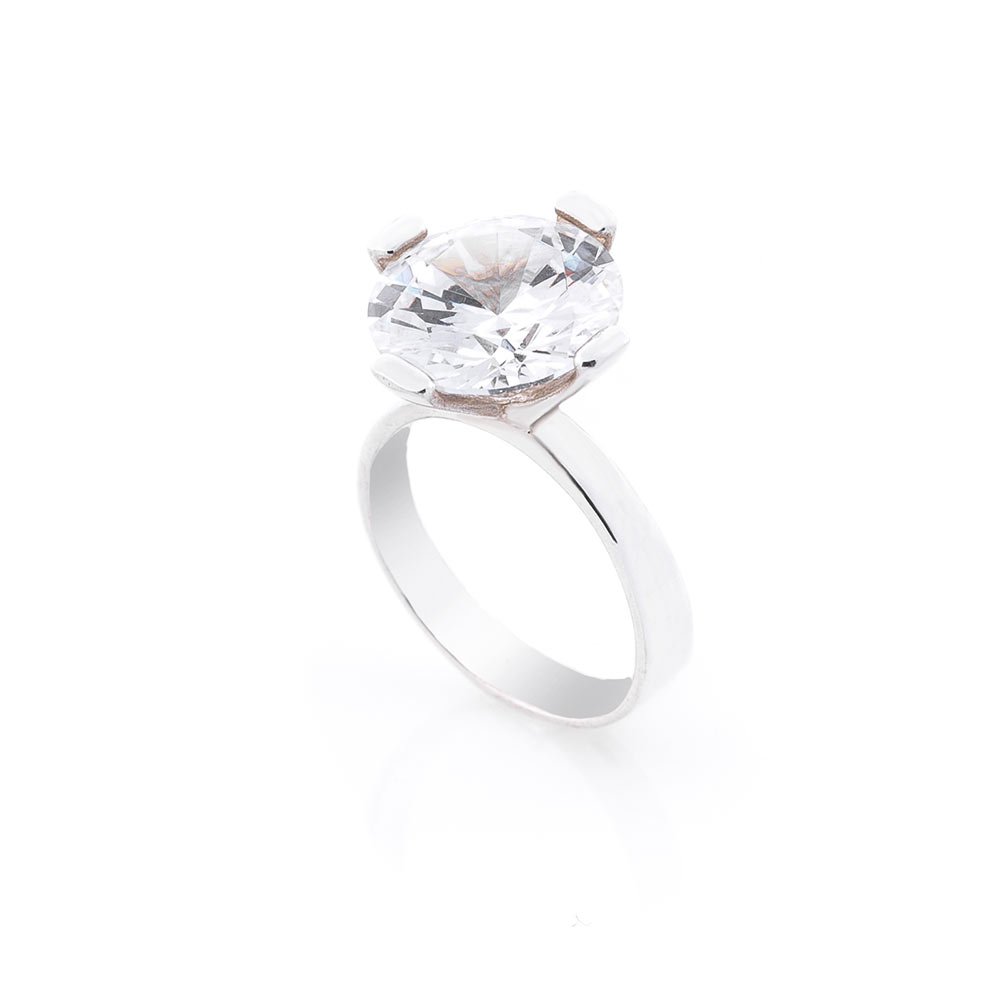 

Серебряное кольцо с фианитами 11818 Оникс 15.5