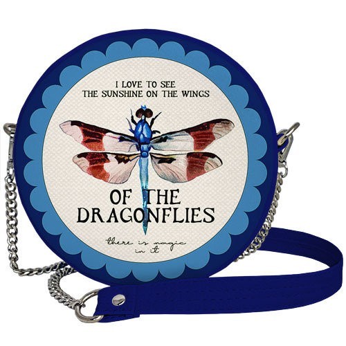 

Сумка круглая Tablet Presentville Of the dragonflies 18x7 см