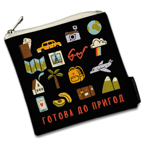 

Косметичка квадратная Basic Presentville Готова до пригод 16x16 см