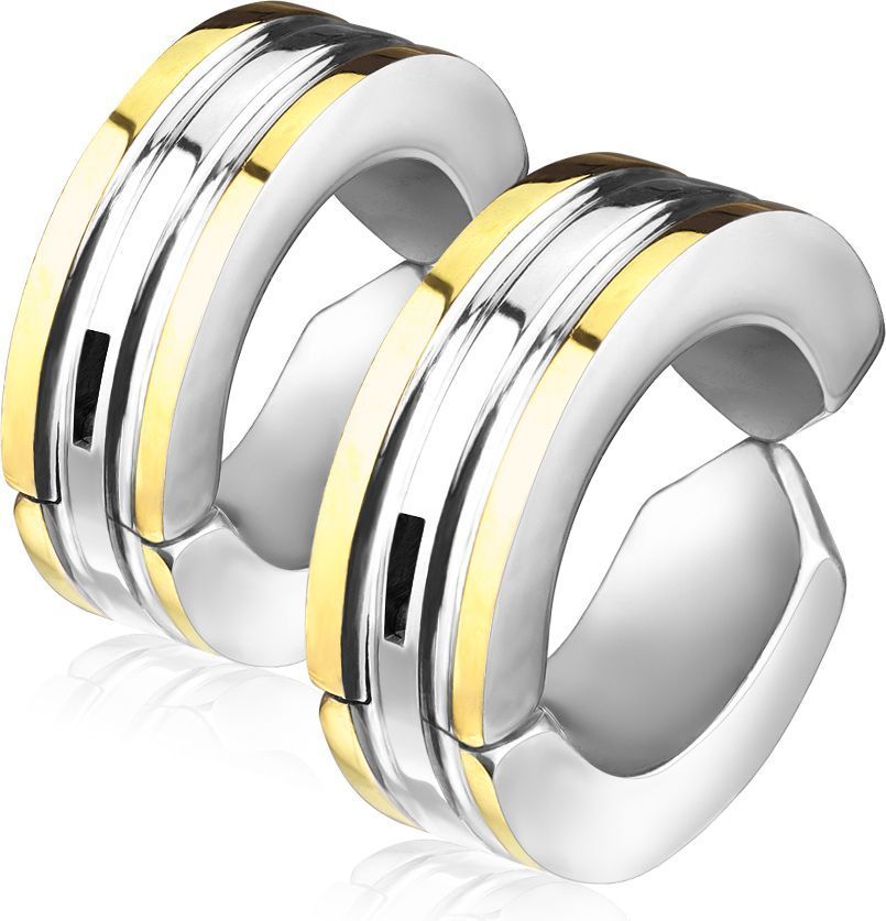

Клипсы Spikes SFE-01011 (Цвет полос: золотой)