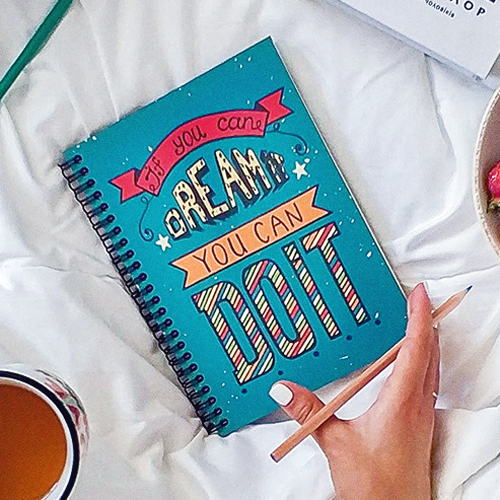 

Скетчбук Presentville If you can dream it you can do it 14,7х21 см