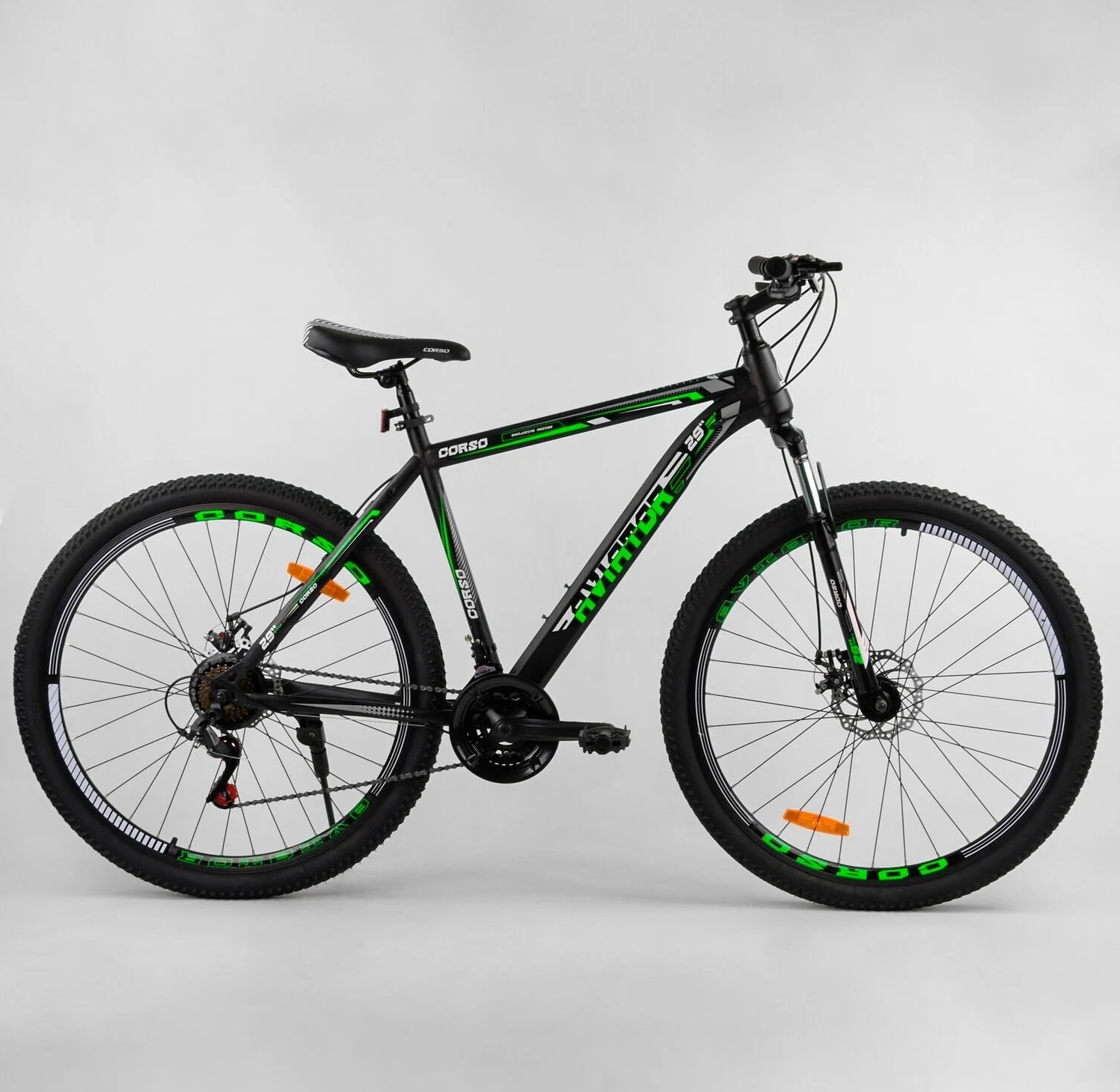 

Велосипед Corso 29" Aviator 31663 Black / Green (31663)
