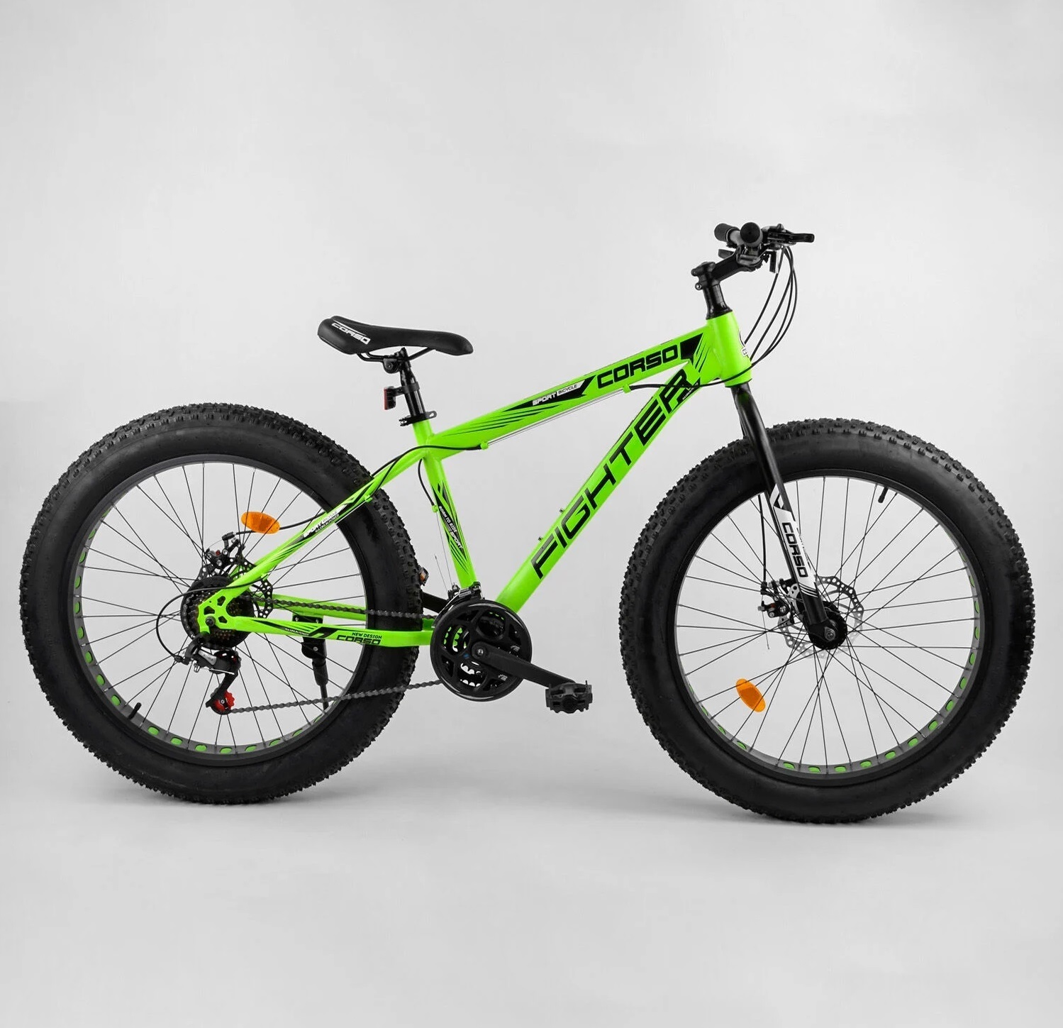 

Велосипед Фатбайк Corso 26" Fighter 40953 Green (40953)