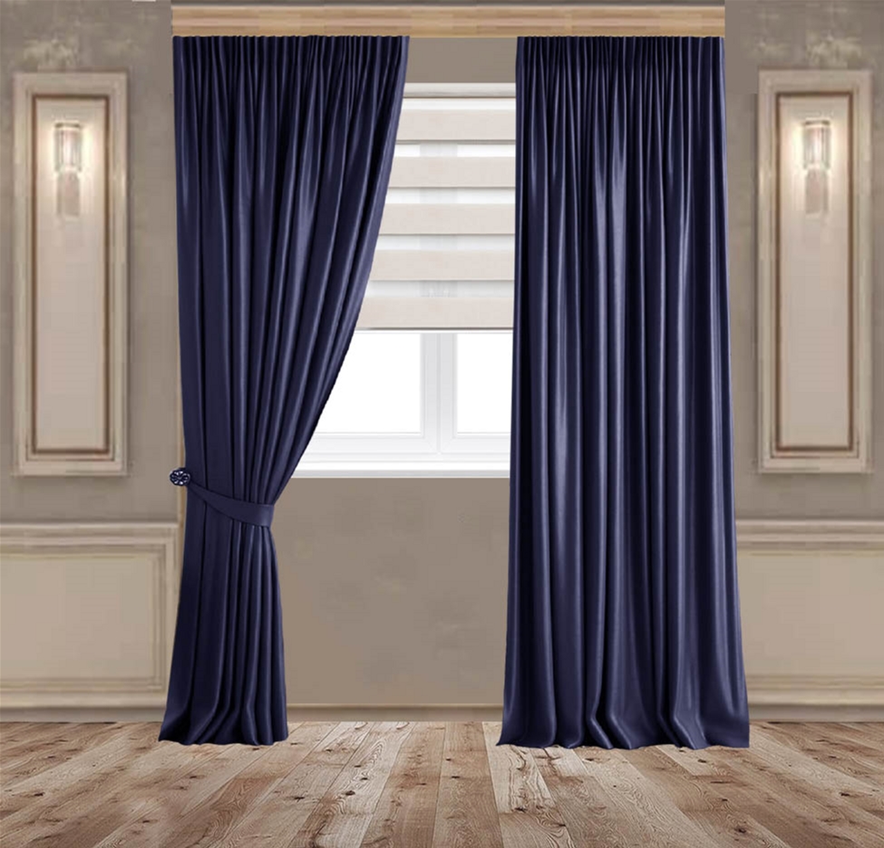 

Комплект штор Декор-Ин Бархатные 250x150 см 2 шт Темно-синие (Vi 101727)