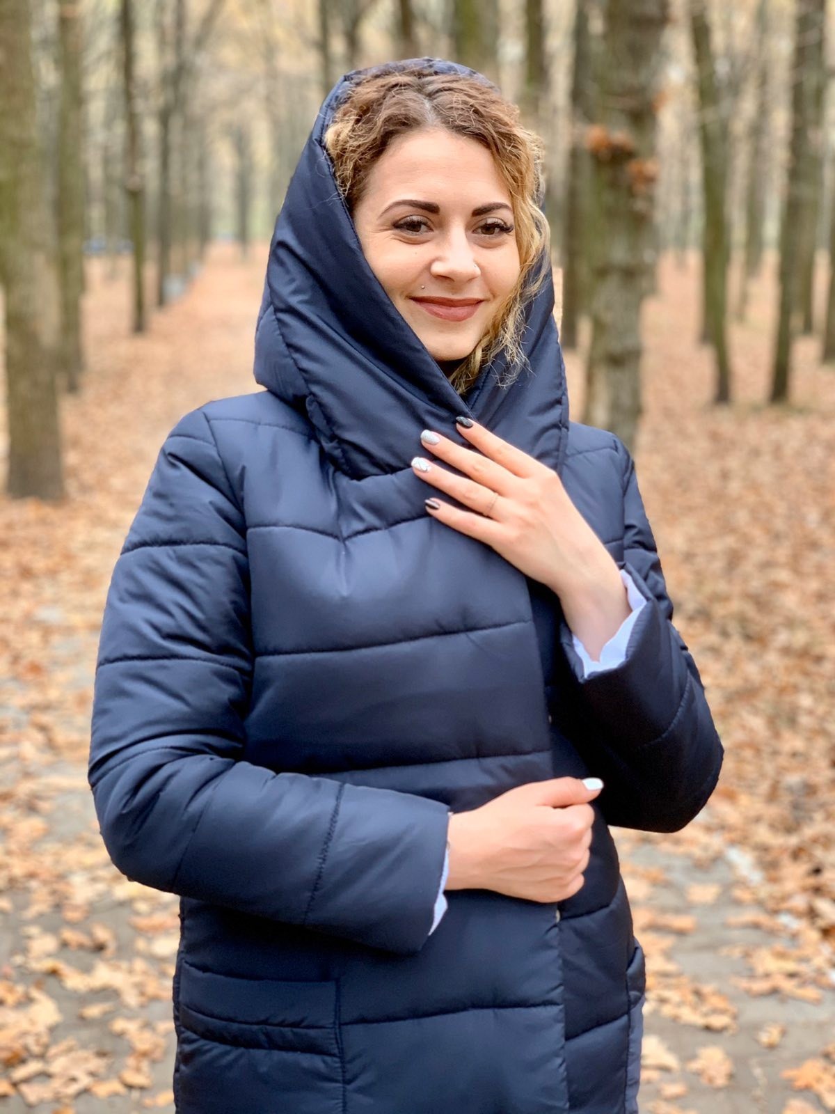 

Куртка парка MaLika синий - S-M, Куртка парка MaLika синий 42-44 S-M