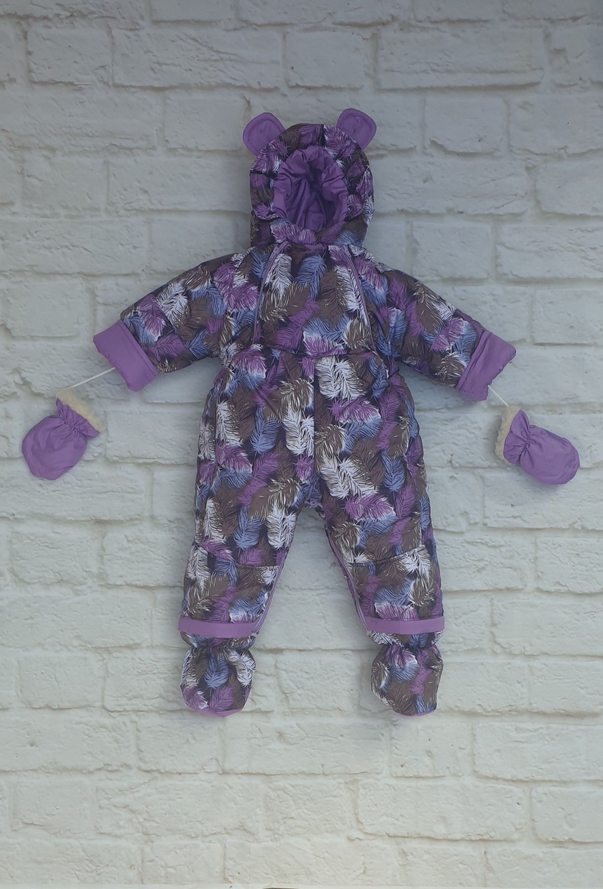 

Зимний комбинезон трансформер с отстегивающимся мехом Timmy Kids Перышко 56-86 см