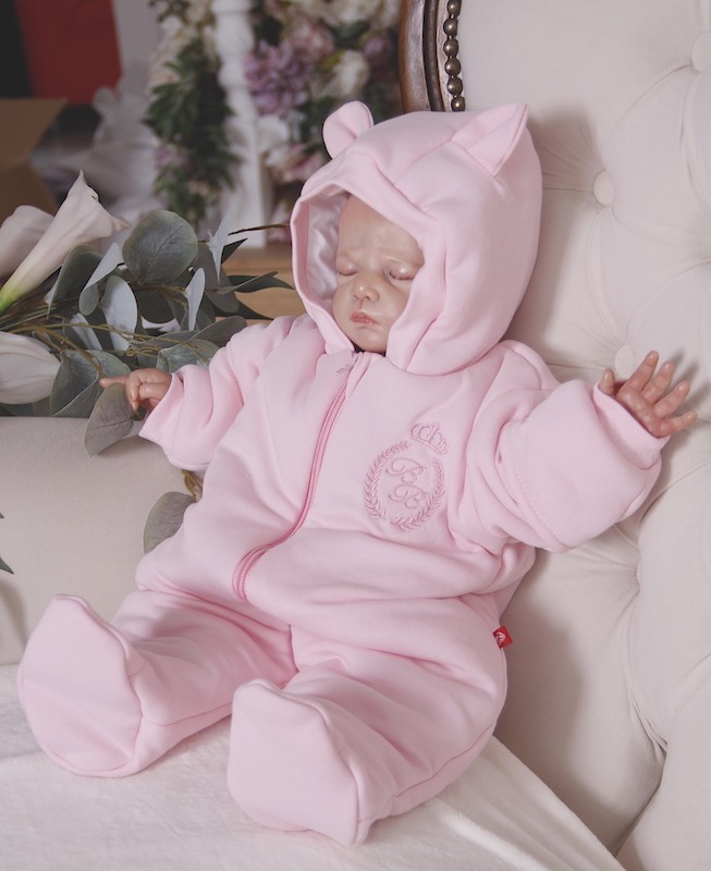 

Утепленный Комбинезон для новорожденных Brilliantbaby ВВ 56-62 см розовый