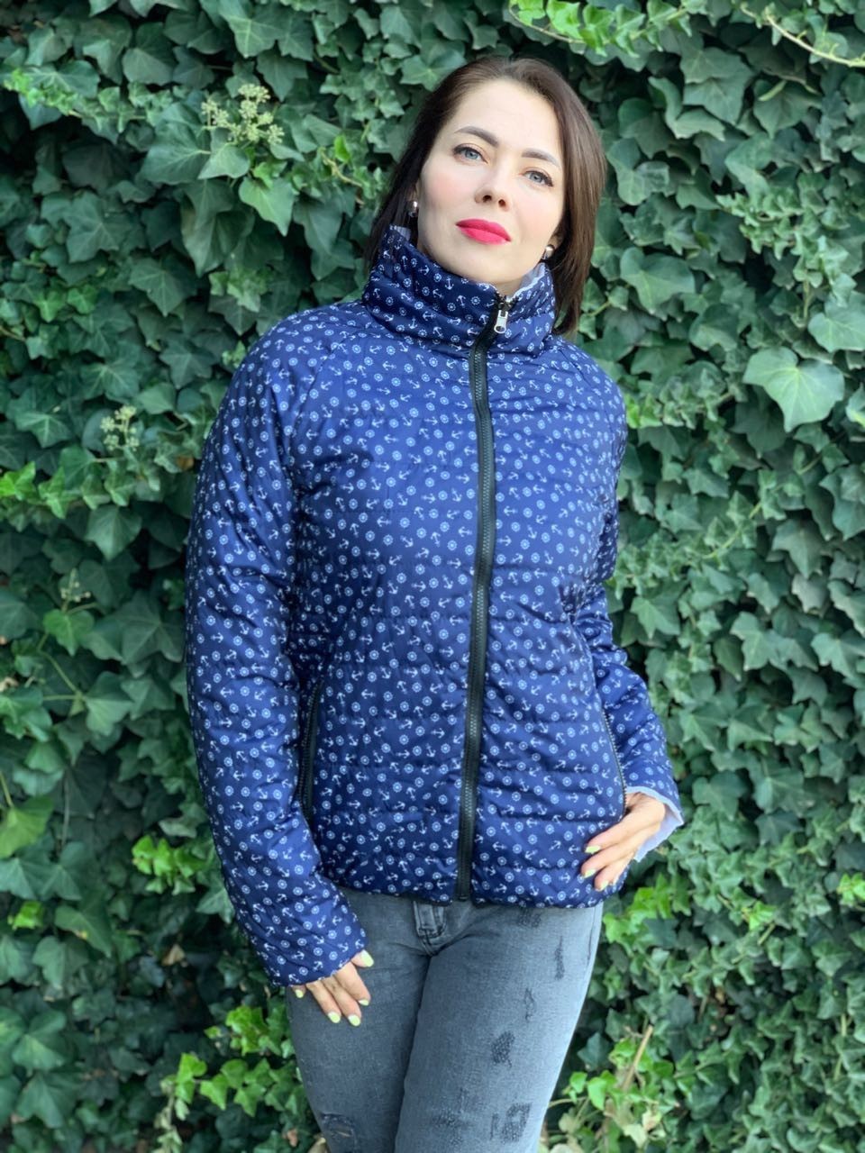 

Куртка MaLika женская демисезонная 2 в 1 синий с принтом / белая  S, Куртка MaLika женская демисезонная 2 в 1 синий с принтом / белая 44 S