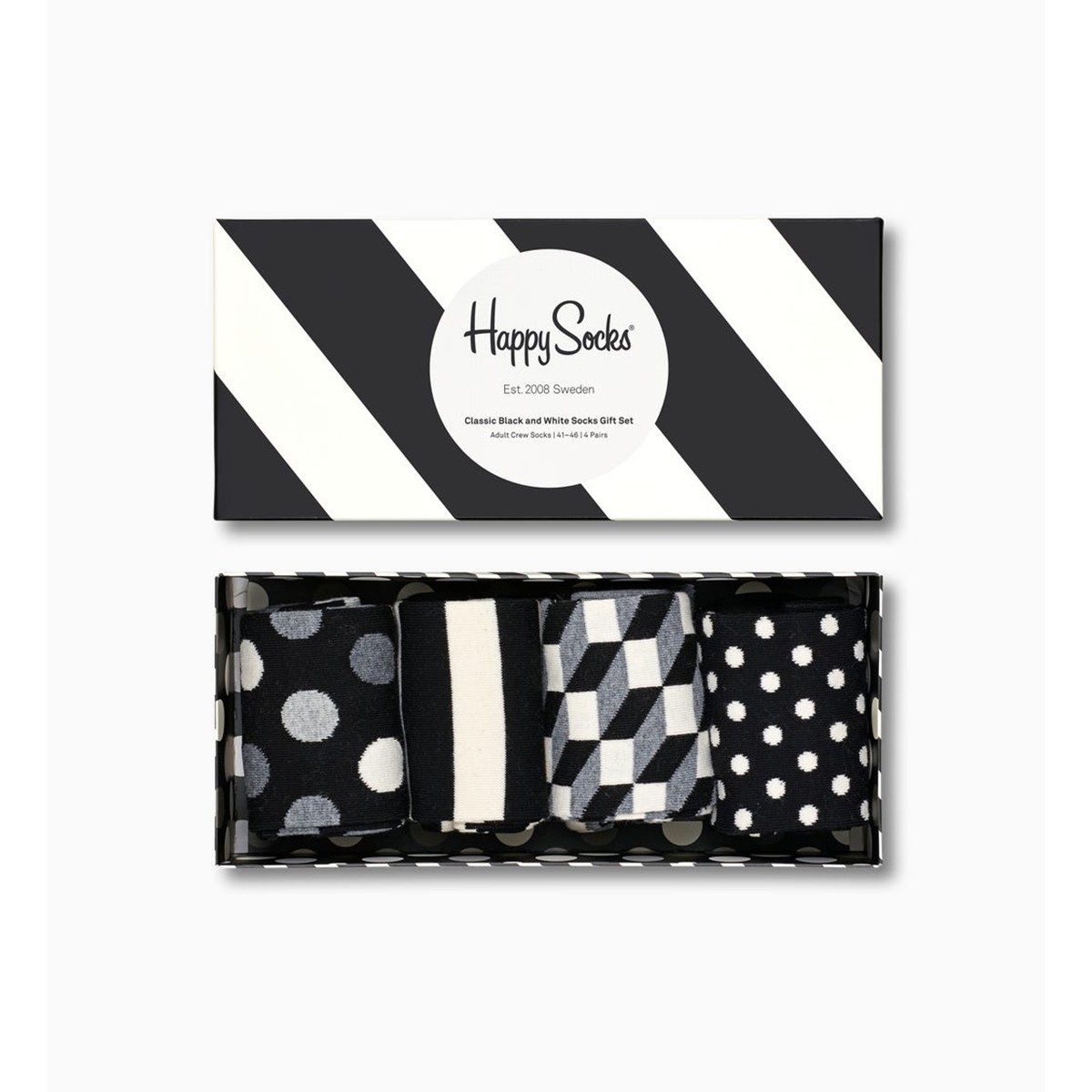 

Набор носков Happy Socks Classic Black And White Socks Gift Box -46 4 шт Мультиколор (XCBW09-9100, Набор носков Happy Socks Classic Black And White Socks Gift Box 41-46 4 шт Мультиколор (XCBW09-9100)