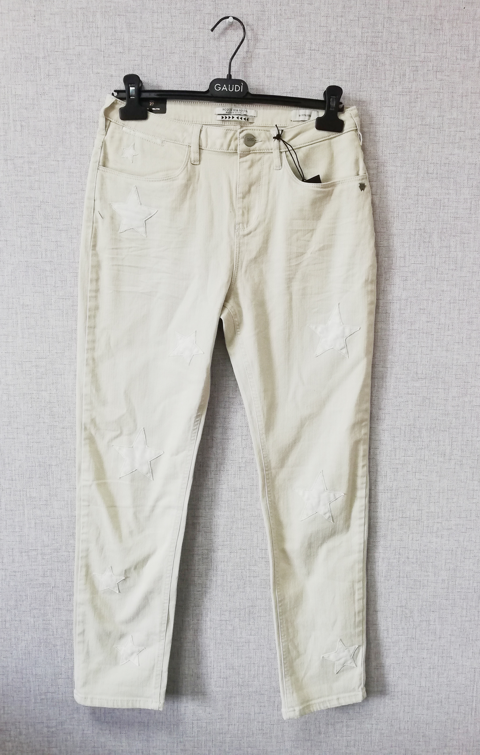 

Джинси Scotch&soda 134124 25 с.бежевий з білим