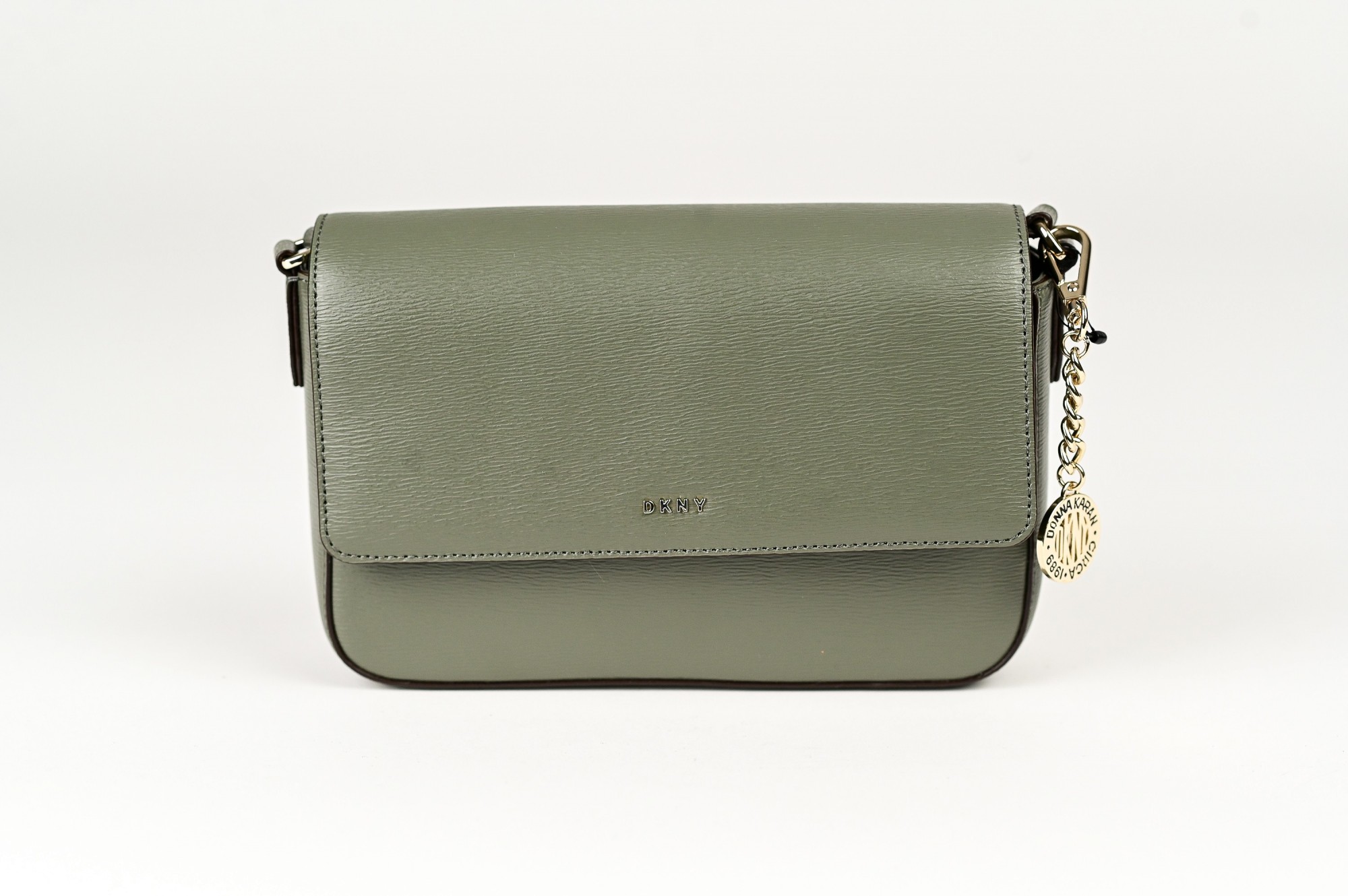 

Жіноча сумка крос-боді DKNY оливкова
