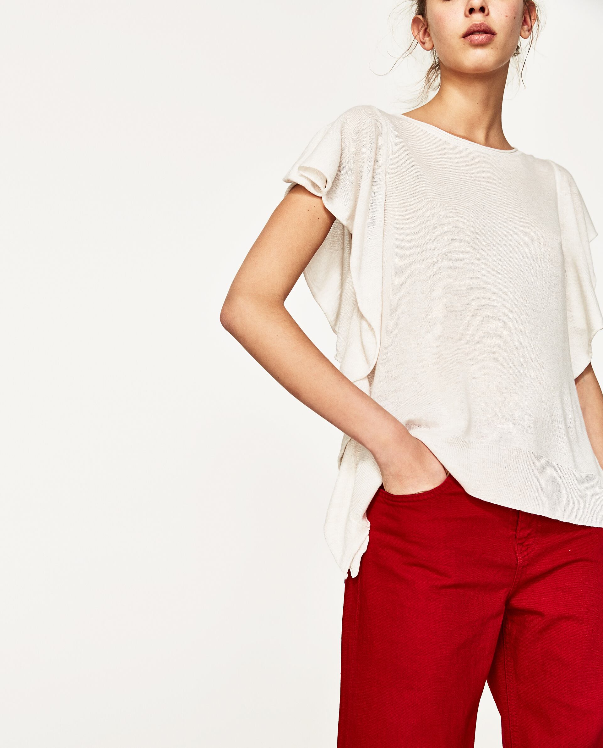 

Футболка Zara 1509/021/712 L молочний