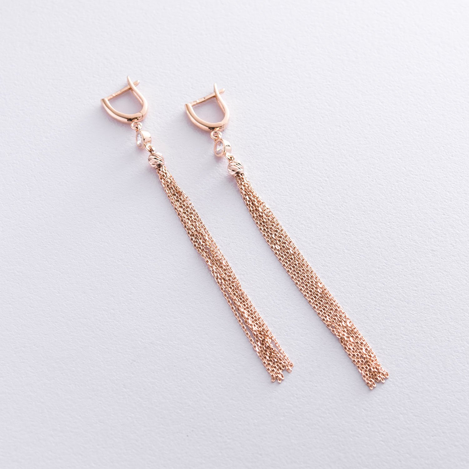 

Серьги "Игривость" в красном золоте (фианиты) с06870 Оникс