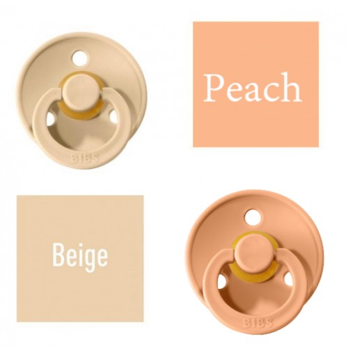 

Пустышка BIBS Beige+Peach 0-6 мес. 2 шт.