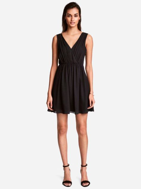 

Платье H&M 3hm05330014 34 Черное