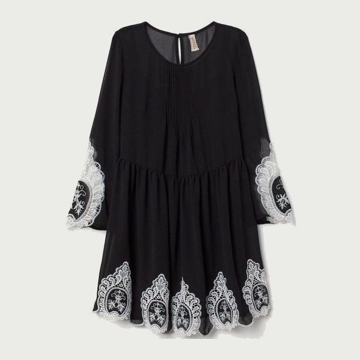 

Платье H&M 0688508-8  Черное, Платье H&M 0688508-8 32 Черное