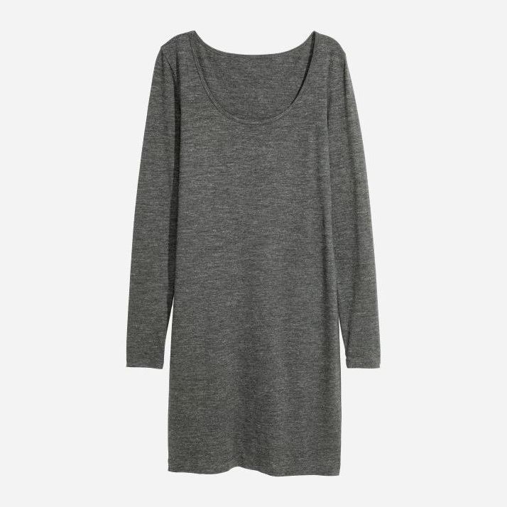

Платье H&M 5025226RP2  Темно-серый меланж, Платье H&M 5025226RP2 S Темно-серый меланж