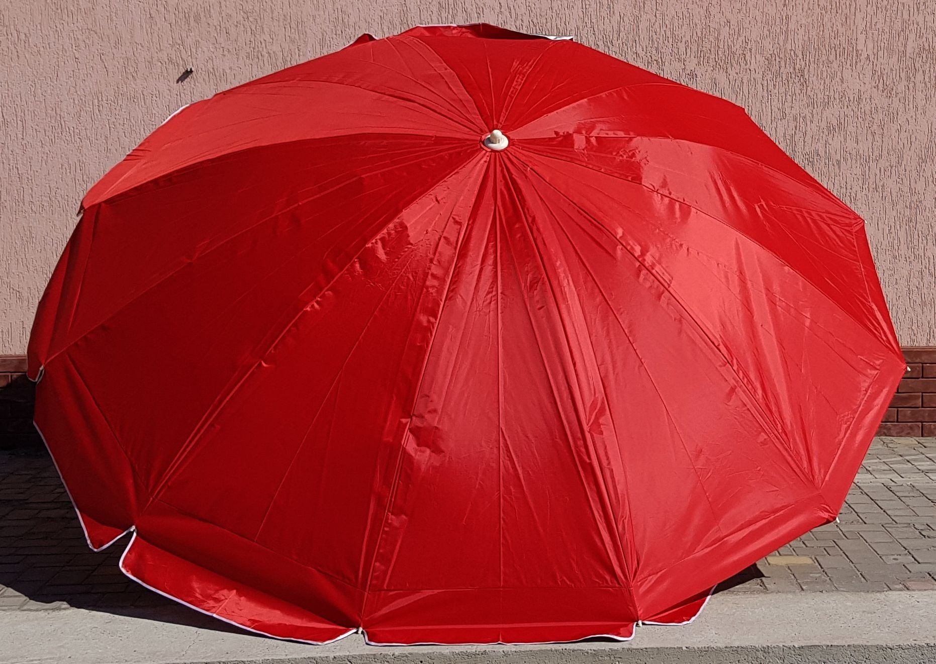 

Зонт садовый торговый Sansan Umbrella 109 красный круглый 2,8 метра 20 спиц