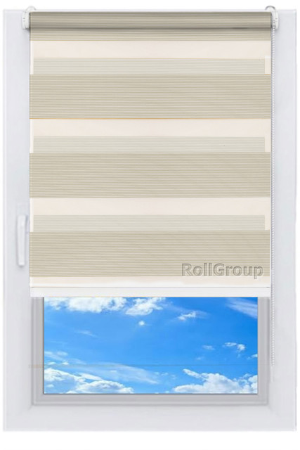 

Ролета тканевая Roll Group День-ночь 100х165 Желтый 213