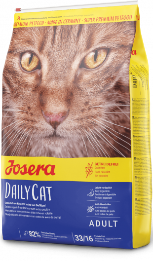 

Сухой корм Josera DailyCat беззерновой для взрослых кошек с чувствительным пищеварением 10 кг