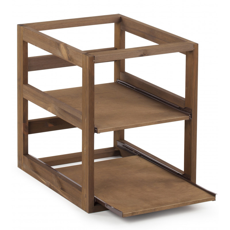

Стеллаж для винных ящиков темный дуб, Wine Rack