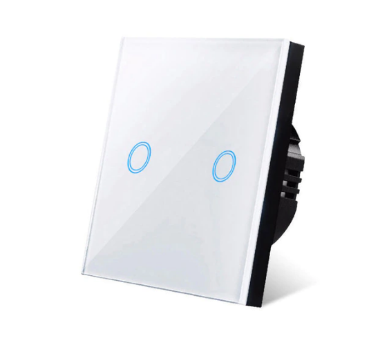 

Сенсорный настенный выключатель света SWITCH на 2 канала White Led Panel