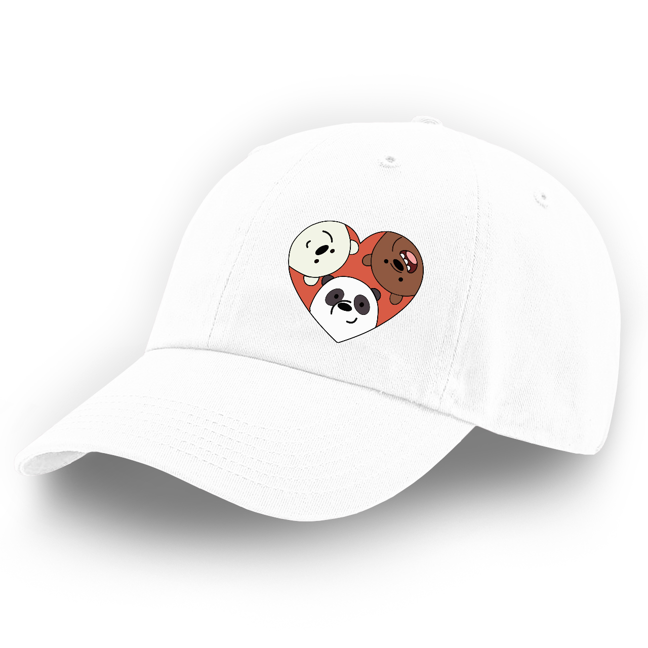 

Детская кепка Вся правда о медведях (We Bare Bears) (9273-2669) 100% Хлопок 53-56 см Белый