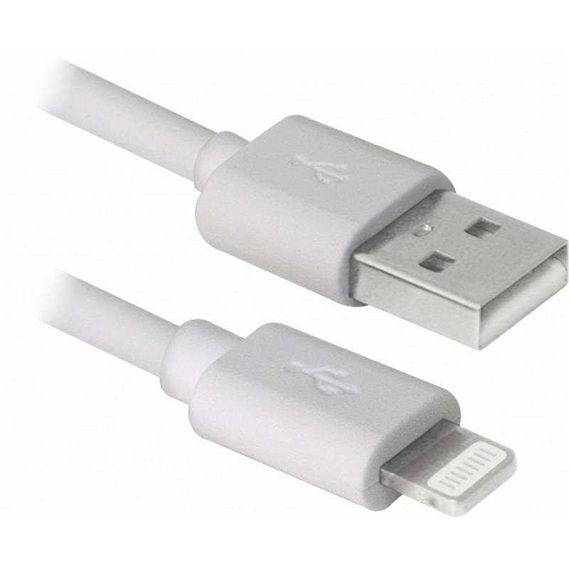 

Кабель REAL-EL Rainbow USB-Lightning 1m White