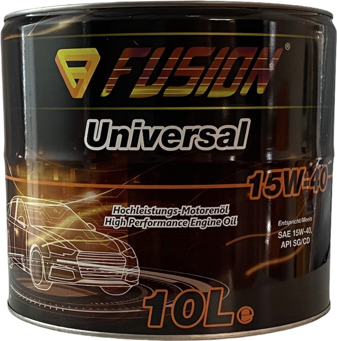 Акція на Моторное масло Fusion Universal 15W-40 10 л metal (FU1037/10) від Rozetka UA