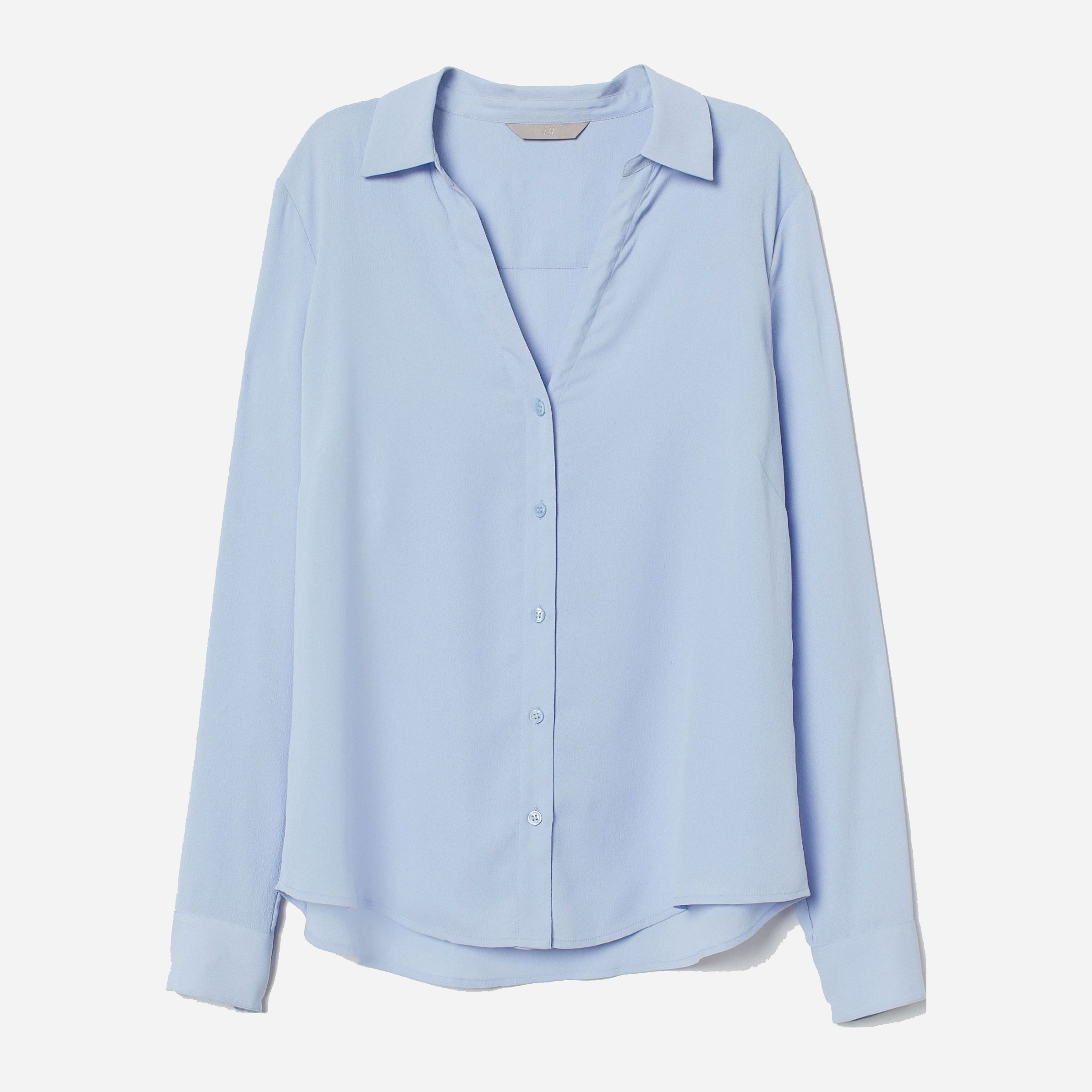 

Рубашка H&M 0762846-9 34 Голубая (СА2000001598641)