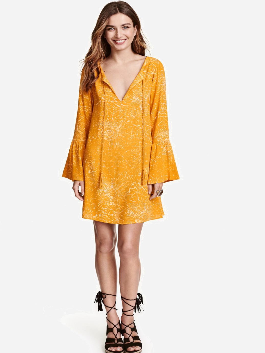 

Платье H&M 0396613-3 38 Желтое (СА2000001679142)